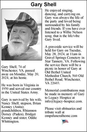 Gary Shell | Obituaries | winchesterstar.com