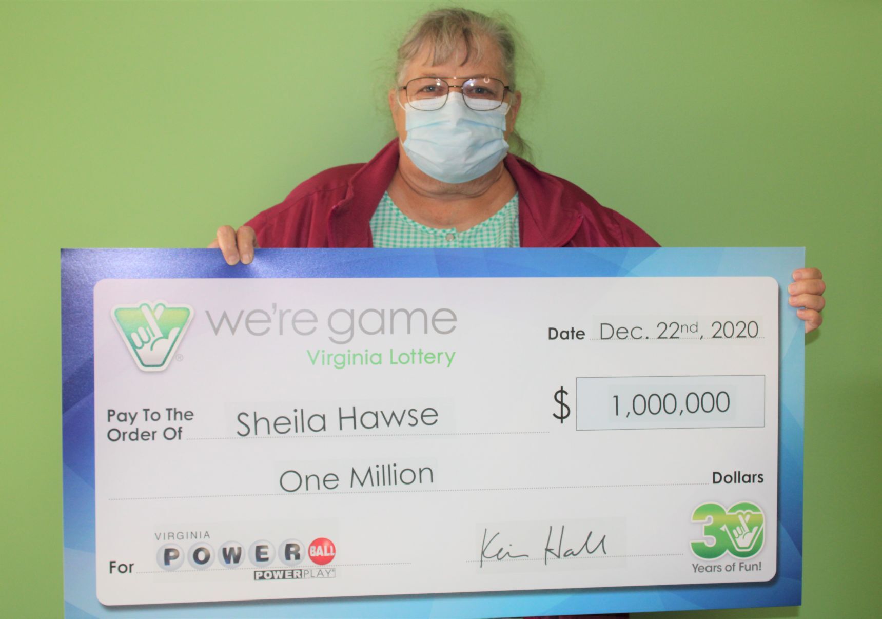 West Virginia woman claims $1 million lottery prize - Vimarsana News