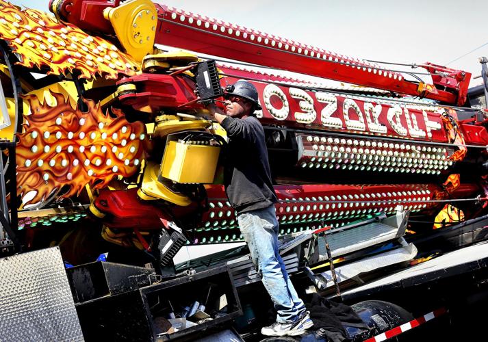 Carnival setup heralds return of Apple Blossom Festival Winchester