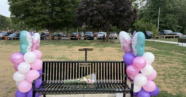 Bench honoring Faith Johnson unveiled at local park