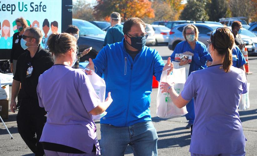 WMC employees get a show of support during Virginia Hospital Healthcare