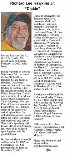 Richard Lee Hawkins, Jr. – Omps Funeral Home