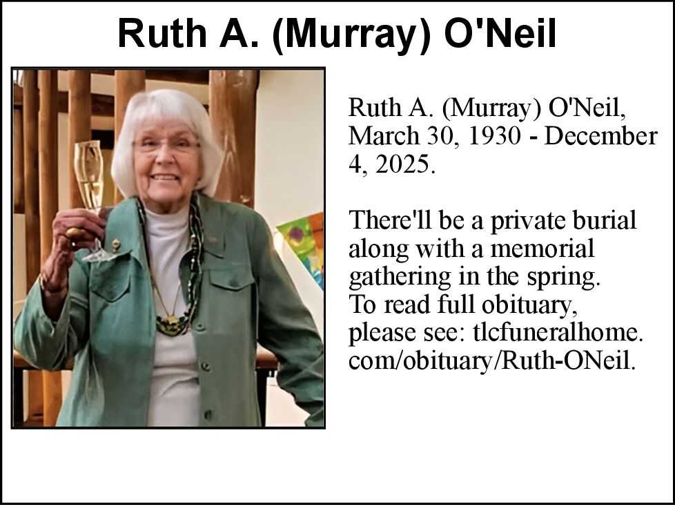 Vizeum Ruth Murray Ruth A. (Murray) O'Neil | Obituaries | winchesterstar.com