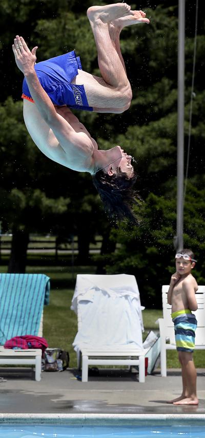 Taking a dive at Chet Hobert Park