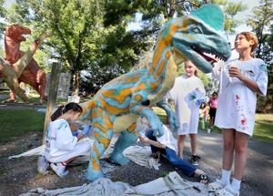 Paint Camp helps Dinosaur Land creatures look their best