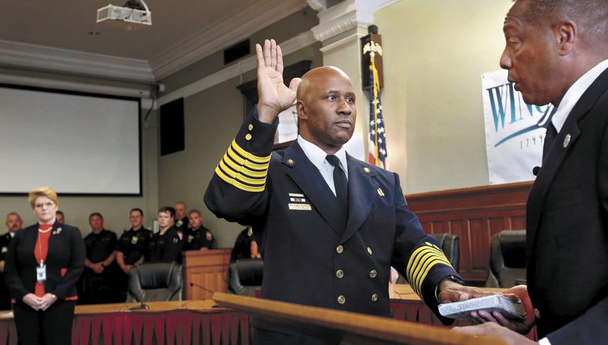 City's new fire chief sworn in, promises collaboration | Winchester ...