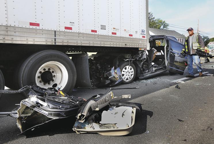 Driver seriously injured after crashing into tractor-trailer | Clarke ...