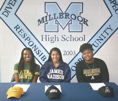 Millbrook Girls Basketball Trio Makes College Choices Official