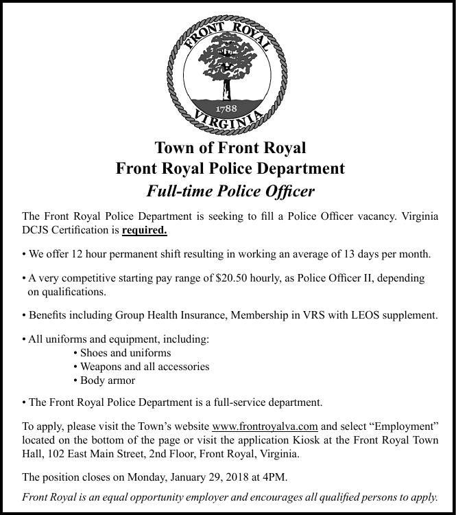 Town of Front Royal Employment