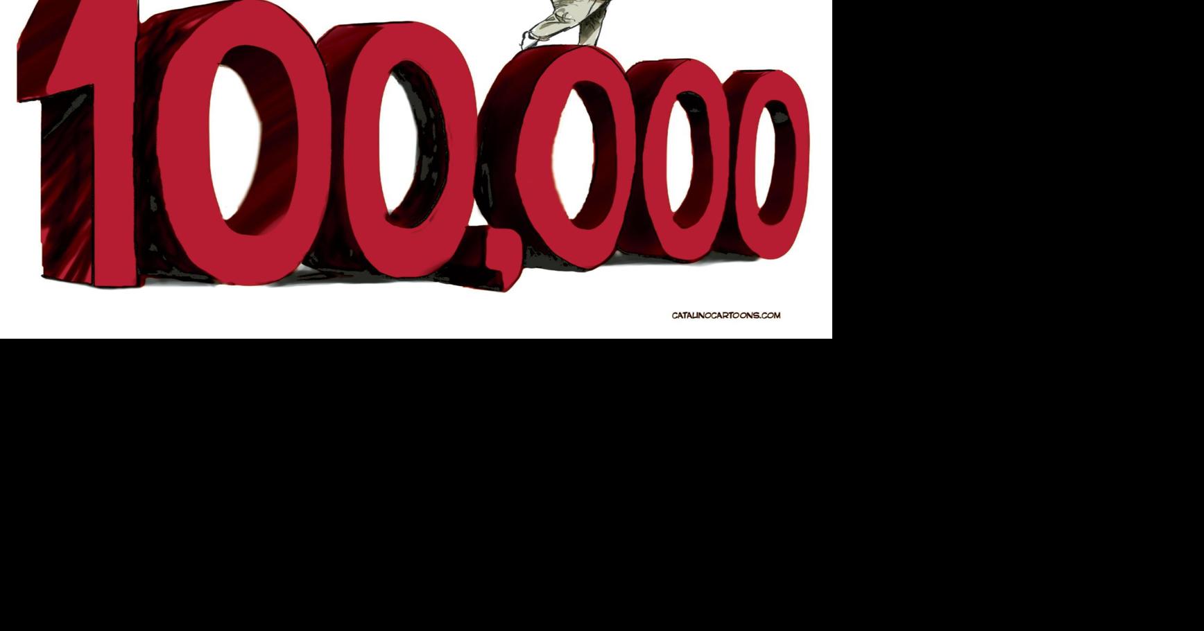 Cartoon 100,000 deaths Winchester Star