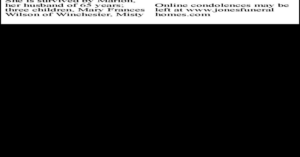 Nancy Jane Cook Obituaries