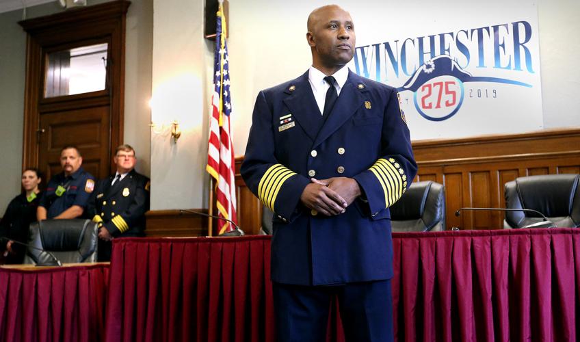 City's new fire chief sworn in, promises collaboration | Winchester ...