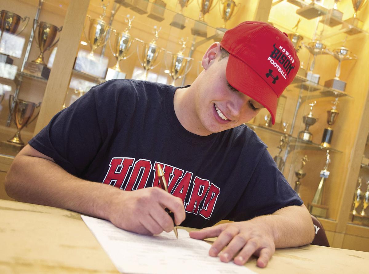 Handley's Teahan signs to play football at Howard | High School Handley's Teahan signs to play football at Howard | High School