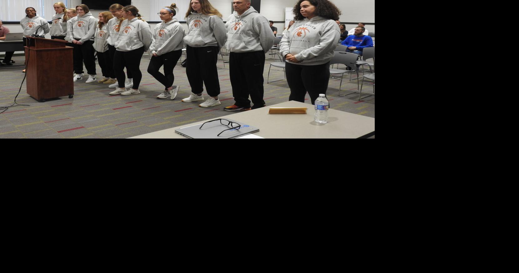 School board honors CCHS championship girls' basketball team