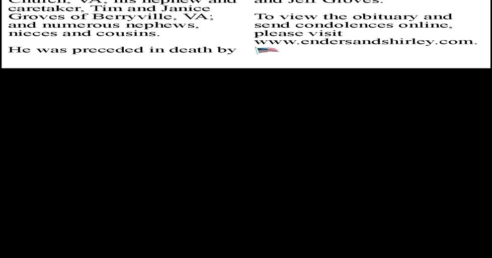 James Earl Groves Obituaries