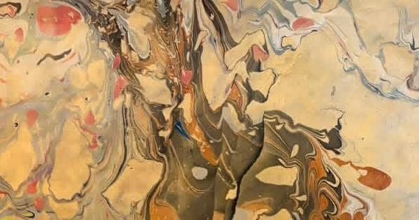 Local artist showcases paper marbling at library