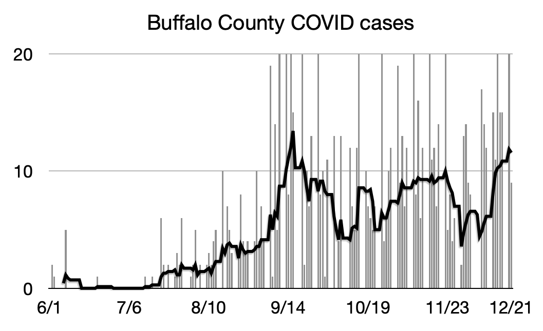Buffalo COVID chart 12/21