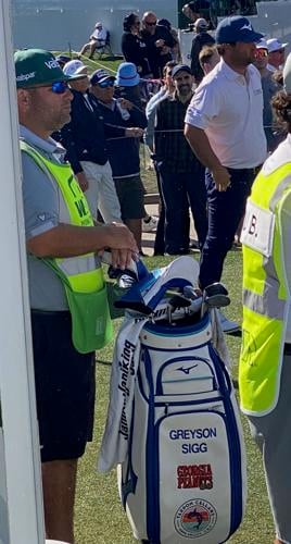 Wisconsin natives Jon Turcott, Alex Gaugert caddie during final round ...