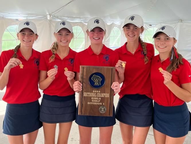 Photos 2022 WIAA girls golf sectional champions hoist their plaques