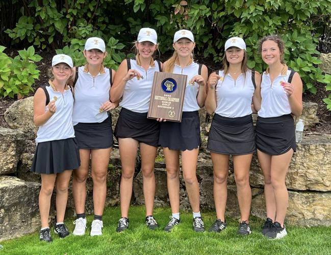 Photos 2022 WIAA girls golf sectional champions hoist their plaques