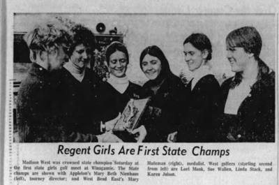 First WIAA state girls golf state champions