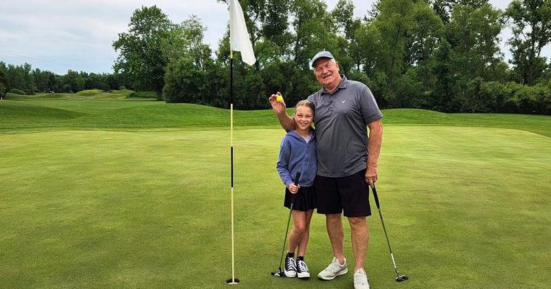 Best Father's Day ever! Grafton man makes 2 holes-in-one playing a round with his daughter, son-in-law and 9-year-old granddaughter