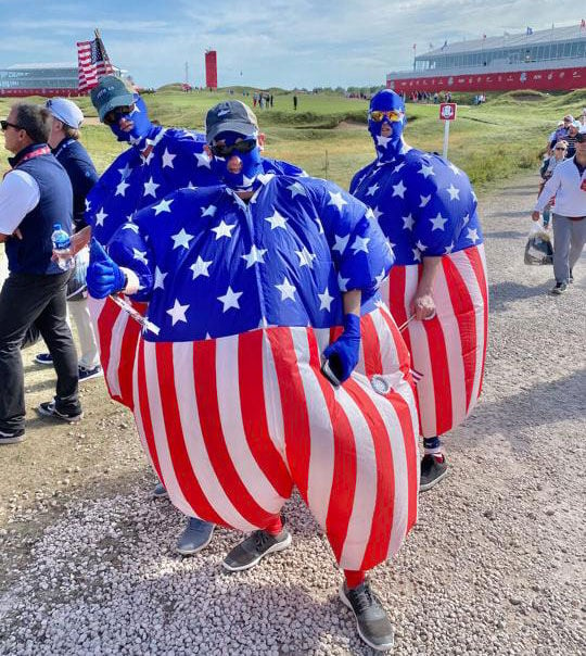 Patriotic outfits at Ryder Cup