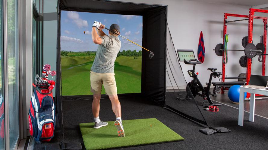Carl's Place | Golf simulator setup