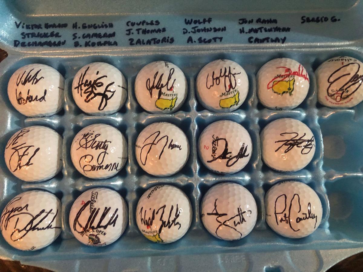 Gary's golf ball collection