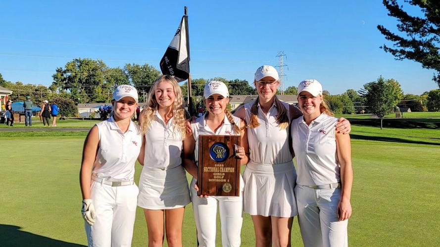 Photos 2022 WIAA girls golf sectional champions hoist their plaques