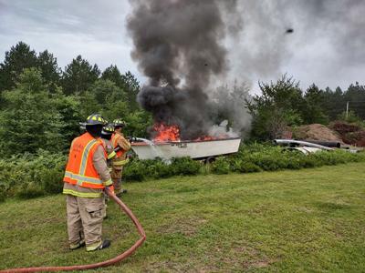 Little Rice Fire Department uses boat, truck for Monday fire training ...