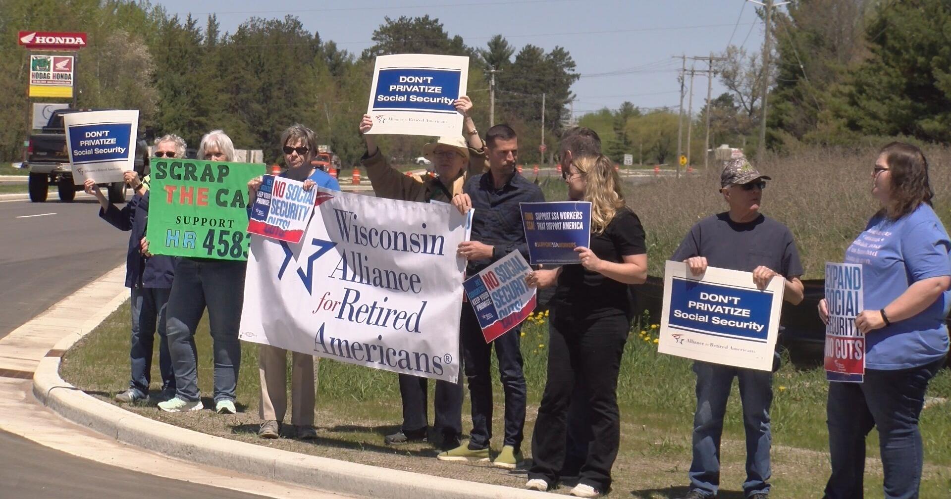 Wisconsin Alliance for Retired Americans holds rally in Rhinelander advocating social security protection - Vimarsana News