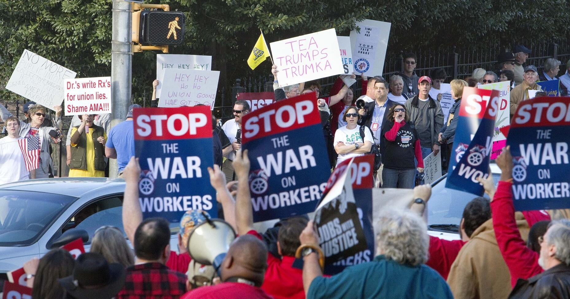 Wisconsin unions argue for overturning 2011 law that ended nearly all collective bargaining - Vimarsana News
