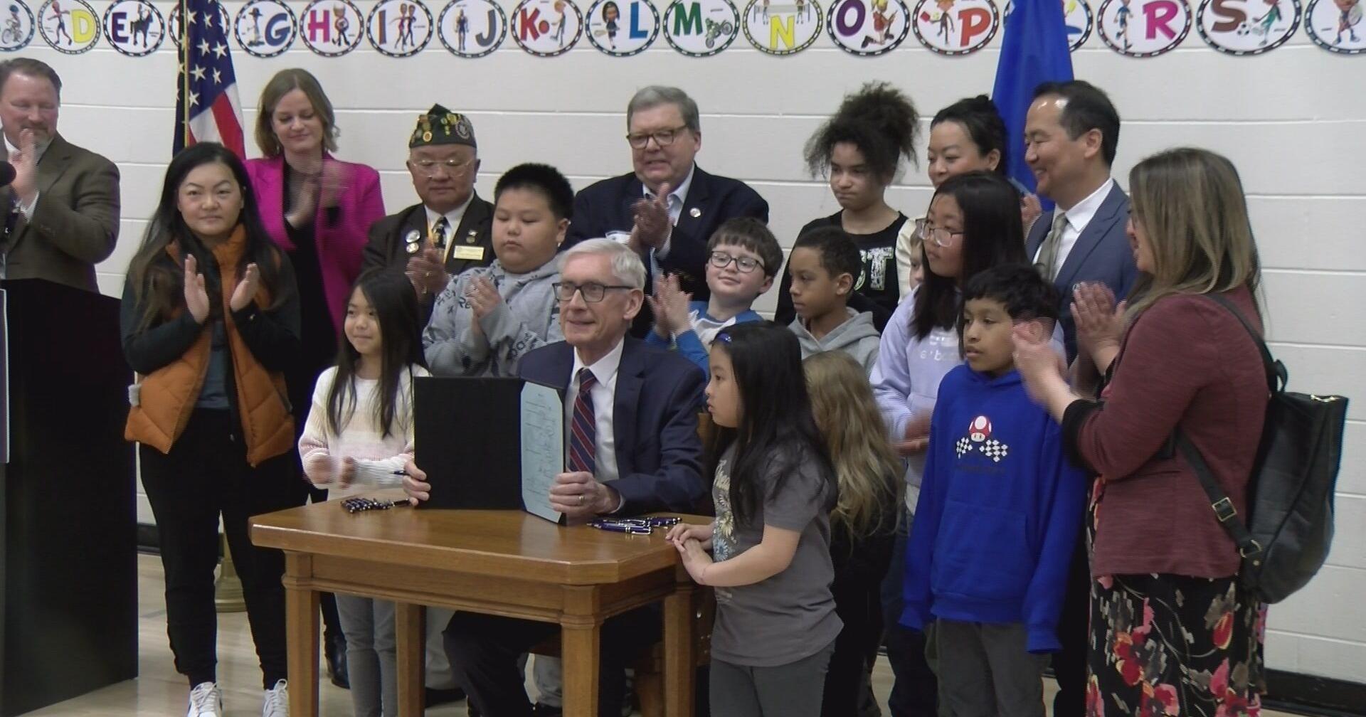Gov. Evers visits Wausau to sign new law to require Asian American history education - Vimarsana News