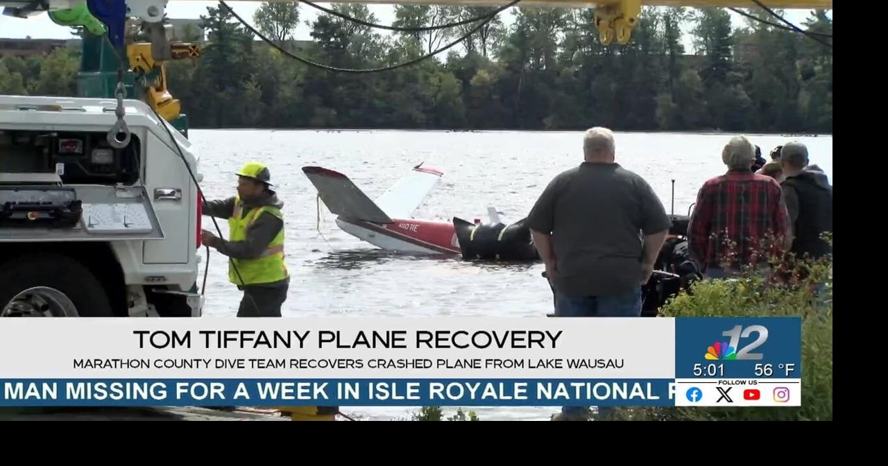 Plane carrying Tom Tiffany recovered from Lake Wausau after Saturday night emergency landing