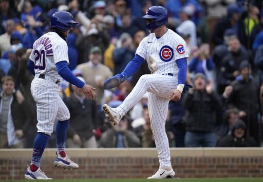 Chicago Cubs Seiya Suzuki 27 Celebrates Editorial Stock Photo