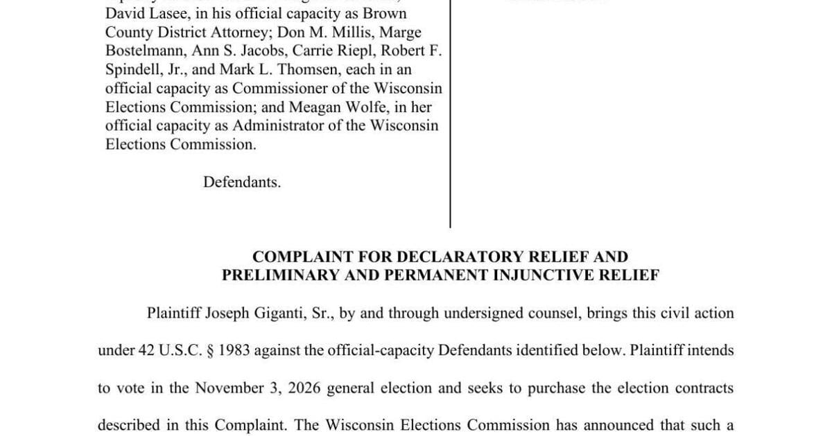 2nd lawsuit challenges Wisconsin prediction market election ban