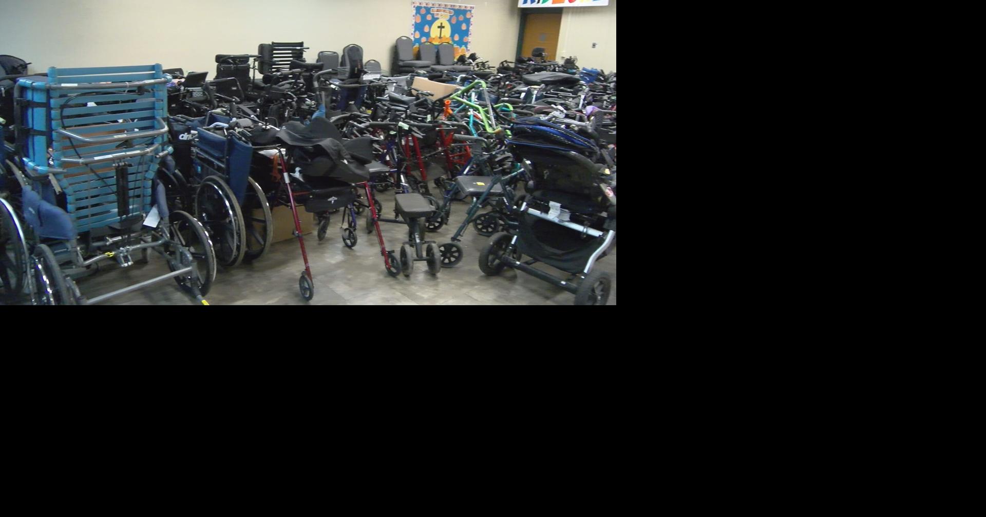 Calvary Baptist Church prepares donated wheelchairs for use in developing countries