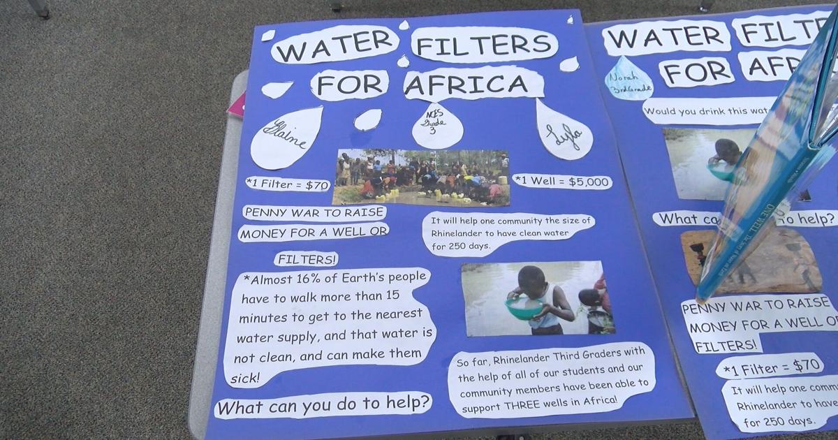 Rhinelander Elementary schools are raising money to help supply fresh water | News