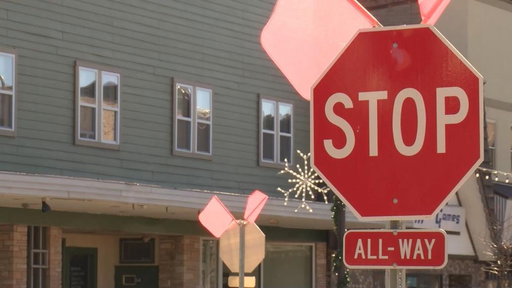 City of Rhinelander installs stop signs at Rives and Brown Street ...