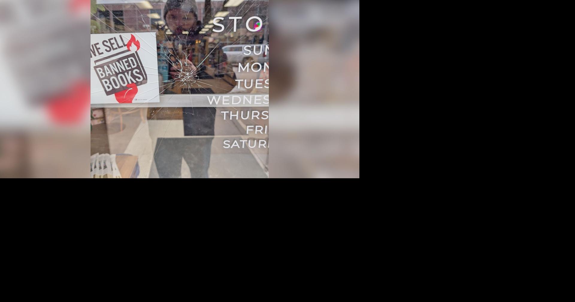 Stevens Point bookstore front door vandalized, owner suspects it was intentional