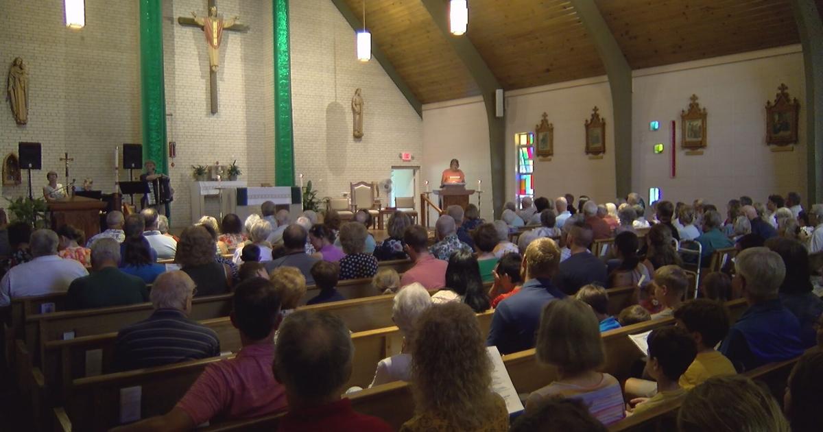Church in Sugar Camp has polka mass