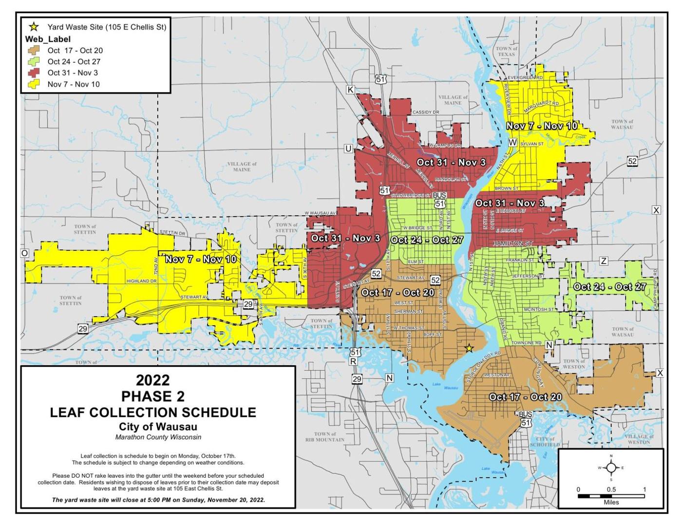 City of Wausau acknowledges delay in leaf collection News