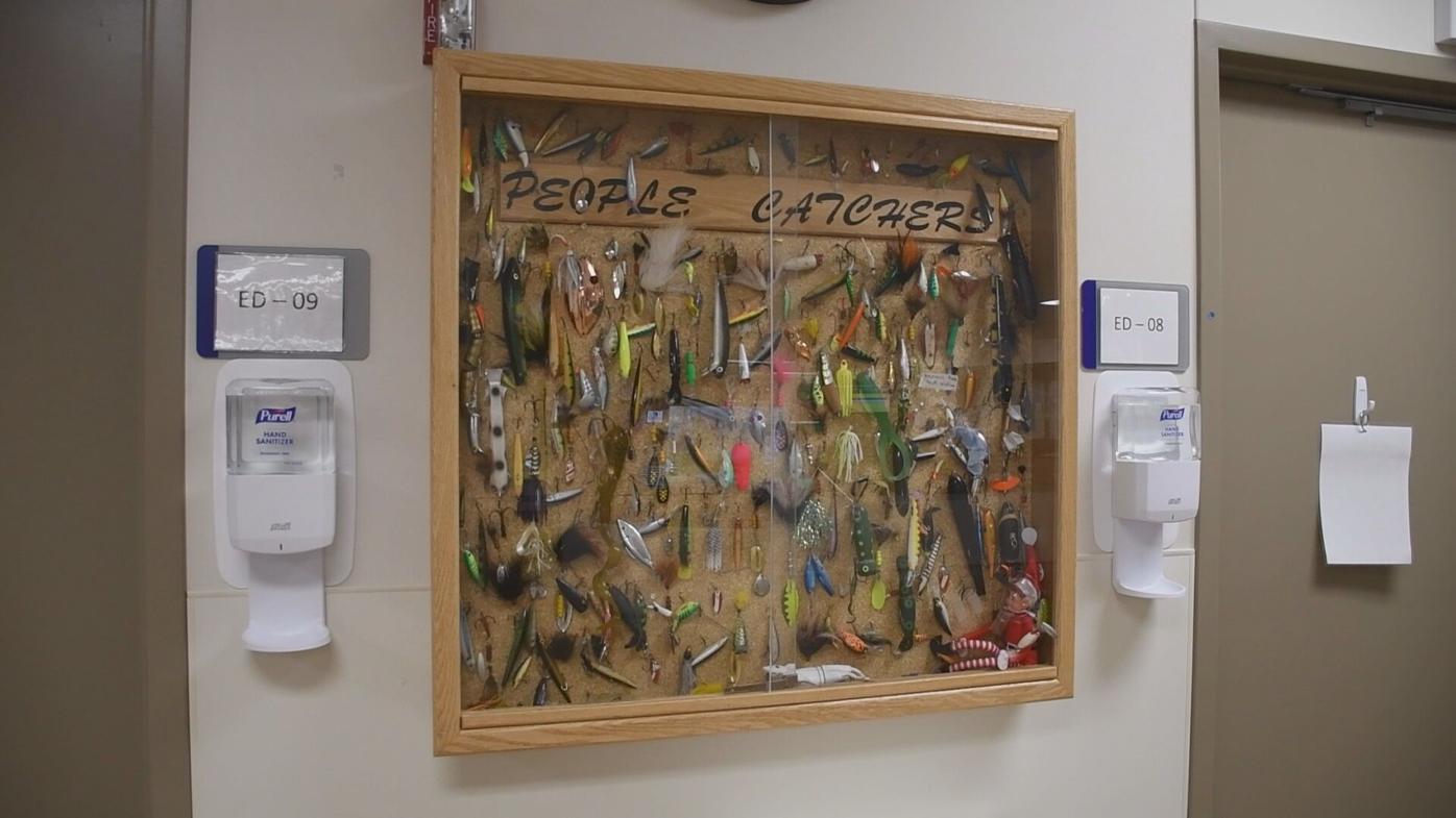 displaying stray fish hooks People Catcher's Club: Unique display case pays homage to fish hook  removals | Local News
