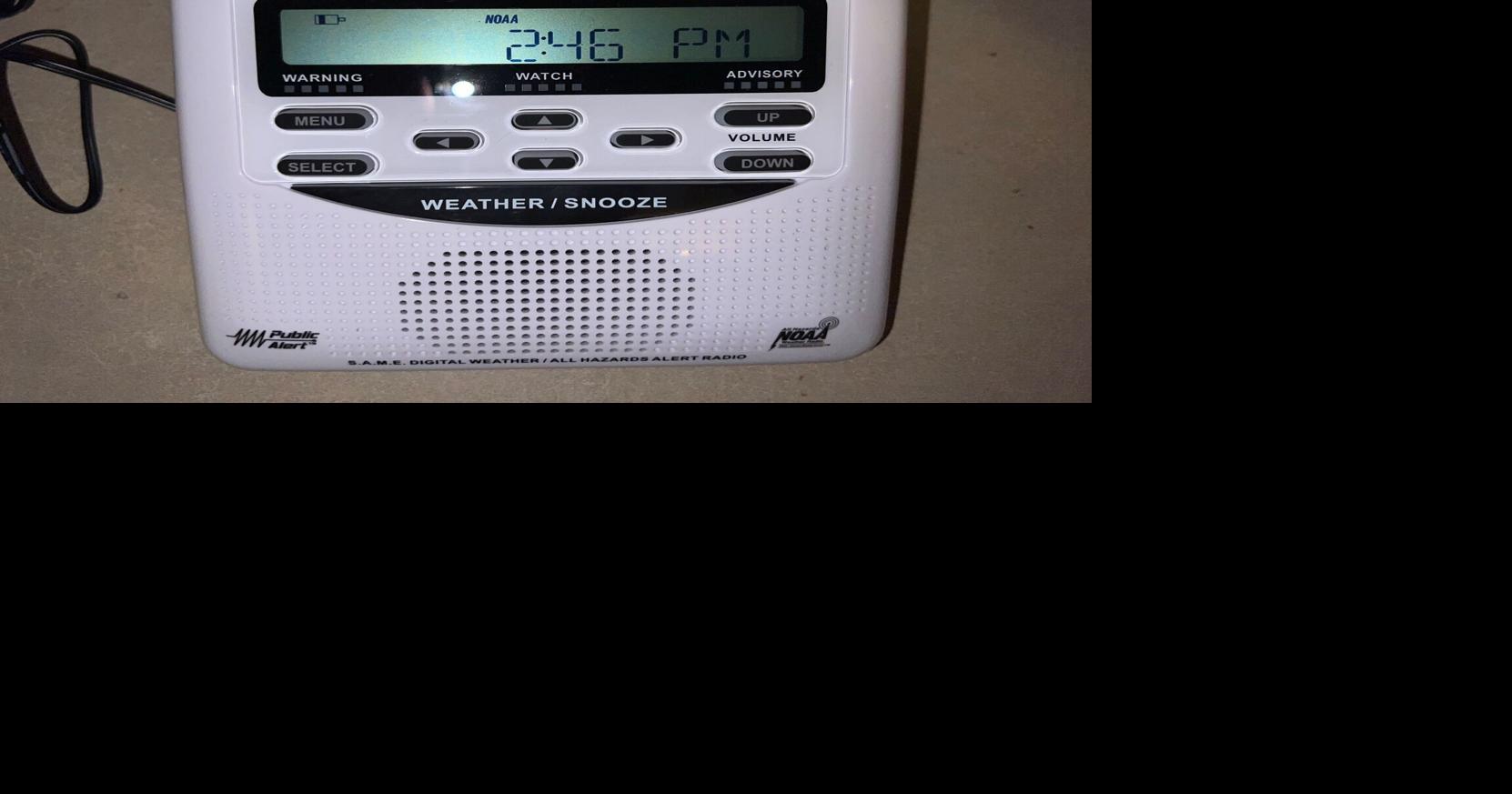 NOAA weather radio tower in Rhinelander is down at this time; other