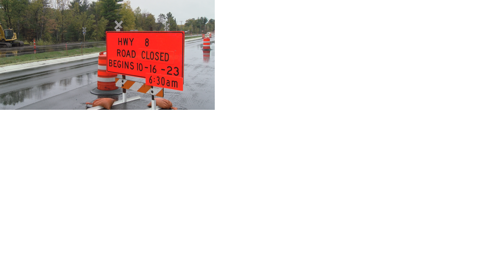 US-8 near Rhinelander to close Oct. 16-18 - Vimarsana News