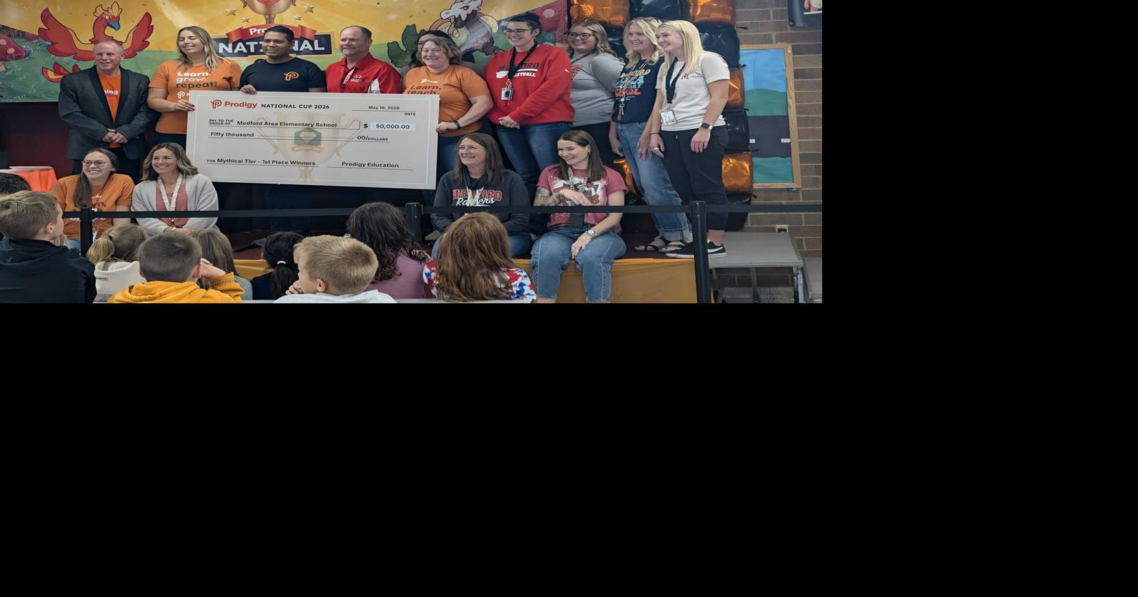 Medford Area Elementary celebrates May Prodigy National Cup win with students