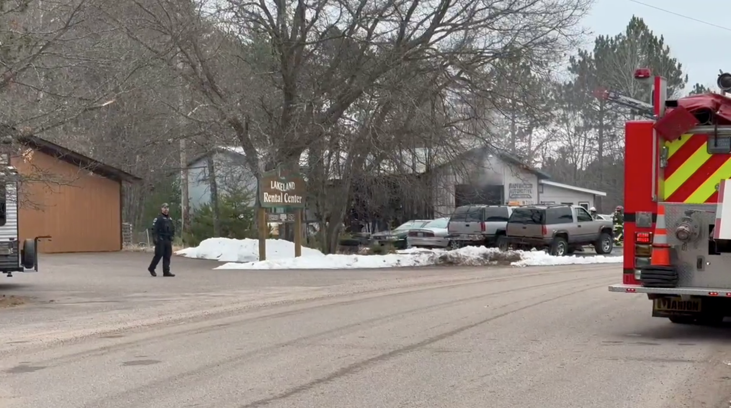 Minocqua Fire Department contains fire at Advanced Automotive News