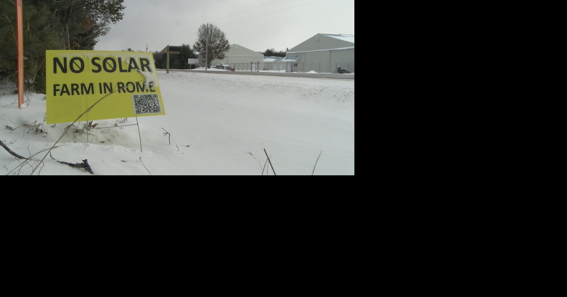 Town of Rome residents fight against solar farm development in their community