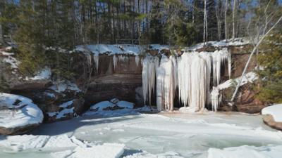 One of the ten-plus ice caves in Chequamegon Bay